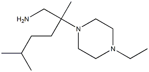 2-(4-ethylpiperazin-1-yl)-2,5-dimethylhexan-1-amine Struktur