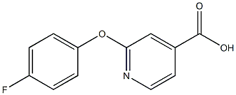 2-(4-fluorophenoxy)pyridine-4-carboxylic acid Struktur