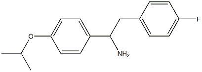 2-(4-fluorophenyl)-1-[4-(propan-2-yloxy)phenyl]ethan-1-amine Struktur