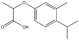 2-(4-isopropyl-3-methylphenoxy)propanoic acid Struktur