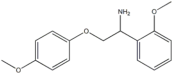 2-(4-methoxyphenoxy)-1-(2-methoxyphenyl)ethanamine Struktur