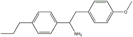 2-(4-methoxyphenyl)-1-(4-propylphenyl)ethan-1-amine Struktur