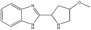 2-(4-methoxypyrrolidin-2-yl)-1H-benzimidazole Struktur