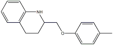 2-(4-methylphenoxymethyl)-1,2,3,4-tetrahydroquinoline Struktur