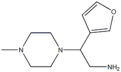 2-(4-methylpiperazin-1-yl)-2-tetrahydrofuran-3-ylethanamine Struktur