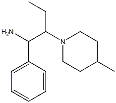 2-(4-methylpiperidin-1-yl)-1-phenylbutan-1-amine Struktur