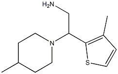 2-(4-methylpiperidin-1-yl)-2-(3-methylthien-2-yl)ethanamine Struktur