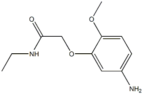 2-(5-amino-2-methoxyphenoxy)-N-ethylacetamide Struktur