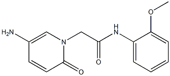 2-(5-amino-2-oxo-1,2-dihydropyridin-1-yl)-N-(2-methoxyphenyl)acetamide Struktur