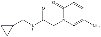 2-(5-amino-2-oxo-1,2-dihydropyridin-1-yl)-N-(cyclopropylmethyl)acetamide Struktur