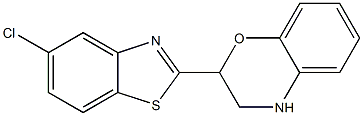 2-(5-chloro-1,3-benzothiazol-2-yl)-3,4-dihydro-2H-1,4-benzoxazine Struktur