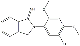 2-(5-chloro-2,4-dimethoxyphenyl)-2,3-dihydro-1H-isoindol-1-imine Struktur