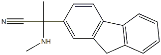 2-(9H-fluoren-2-yl)-2-(methylamino)propanenitrile Struktur