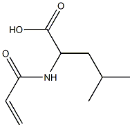 2-(acryloylamino)-4-methylpentanoic acid Struktur