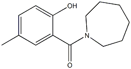 2-(azepan-1-ylcarbonyl)-4-methylphenol Struktur