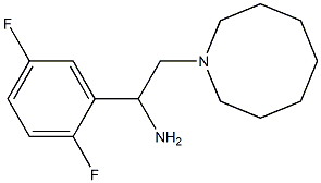 2-(azocan-1-yl)-1-(2,5-difluorophenyl)ethan-1-amine Struktur