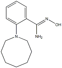 2-(azocan-1-yl)-N'-hydroxybenzene-1-carboximidamide Struktur