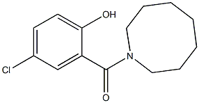 2-(azocan-1-ylcarbonyl)-4-chlorophenol Struktur