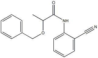 2-(benzyloxy)-N-(2-cyanophenyl)propanamide Struktur