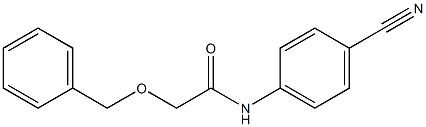 2-(benzyloxy)-N-(4-cyanophenyl)acetamide Struktur