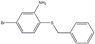 2-(benzylsulfanyl)-5-bromoaniline Struktur