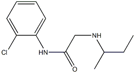 2-(butan-2-ylamino)-N-(2-chlorophenyl)acetamide Struktur