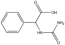 2-(carbamoylamino)-2-phenylacetic acid Struktur