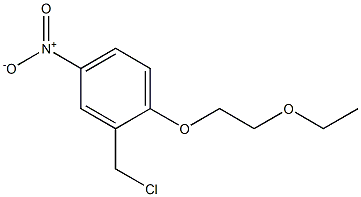 2-(chloromethyl)-1-(2-ethoxyethoxy)-4-nitrobenzene Struktur