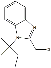 2-(chloromethyl)-1-(2-methylbutan-2-yl)-1H-1,3-benzodiazole Struktur