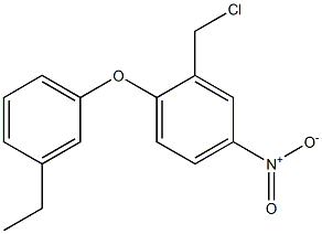 2-(chloromethyl)-1-(3-ethylphenoxy)-4-nitrobenzene Struktur