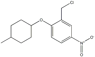 2-(chloromethyl)-1-[(4-methylcyclohexyl)oxy]-4-nitrobenzene Struktur