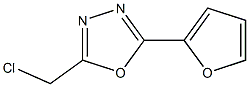 2-(chloromethyl)-5-tetrahydrofuran-2-yl-1,3,4-oxadiazole Struktur