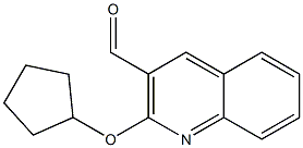 2-(cyclopentyloxy)quinoline-3-carbaldehyde Struktur