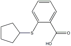 2-(cyclopentylthio)benzoic acid Struktur