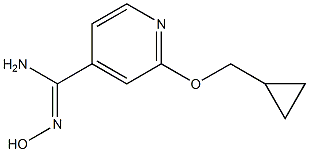 2-(cyclopropylmethoxy)-N'-hydroxypyridine-4-carboximidamide Struktur