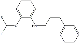 2-(difluoromethoxy)-N-(3-phenylpropyl)aniline Struktur