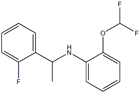 2-(difluoromethoxy)-N-[1-(2-fluorophenyl)ethyl]aniline Struktur