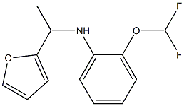 2-(difluoromethoxy)-N-[1-(furan-2-yl)ethyl]aniline Struktur