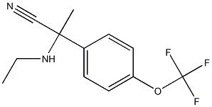 2-(ethylamino)-2-[4-(trifluoromethoxy)phenyl]propanenitrile Struktur