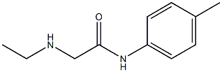 2-(ethylamino)-N-(4-methylphenyl)acetamide Struktur