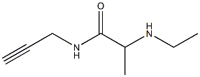 2-(ethylamino)-N-(prop-2-yn-1-yl)propanamide Struktur