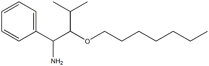 2-(heptyloxy)-3-methyl-1-phenylbutan-1-amine Struktur