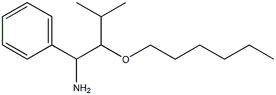 2-(hexyloxy)-3-methyl-1-phenylbutan-1-amine Struktur