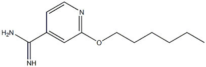 2-(hexyloxy)pyridine-4-carboximidamide Struktur