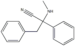 2-(methylamino)-2,3-diphenylpropanenitrile Struktur