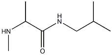 2-(methylamino)-N-(2-methylpropyl)propanamide Struktur