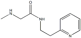 2-(methylamino)-N-(2-pyridin-2-ylethyl)acetamide Struktur