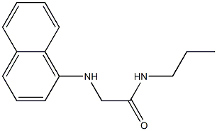 2-(naphthalen-1-ylamino)-N-propylacetamide Struktur