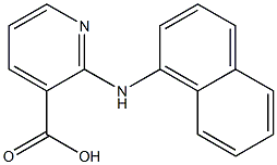 2-(naphthalen-1-ylamino)pyridine-3-carboxylic acid Struktur