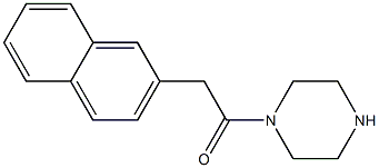 2-(naphthalen-2-yl)-1-(piperazin-1-yl)ethan-1-one Struktur